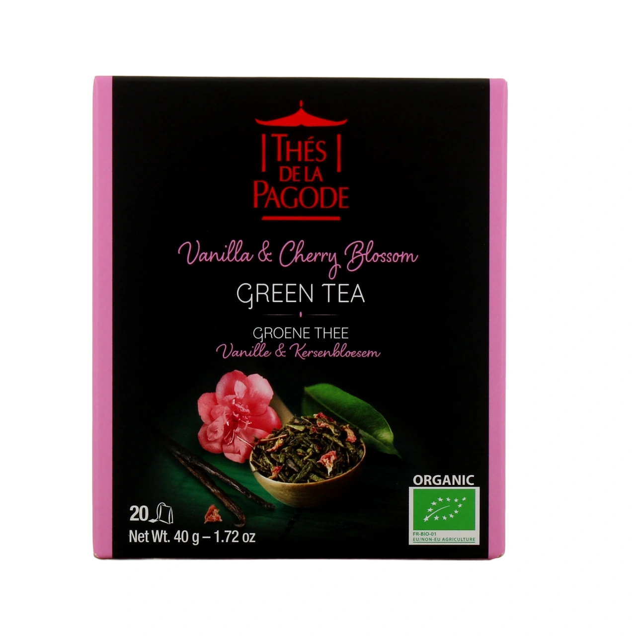 Thés de la Pagode Thé Vert Vanille & Fleur de Cerisier Bio - Vue 5