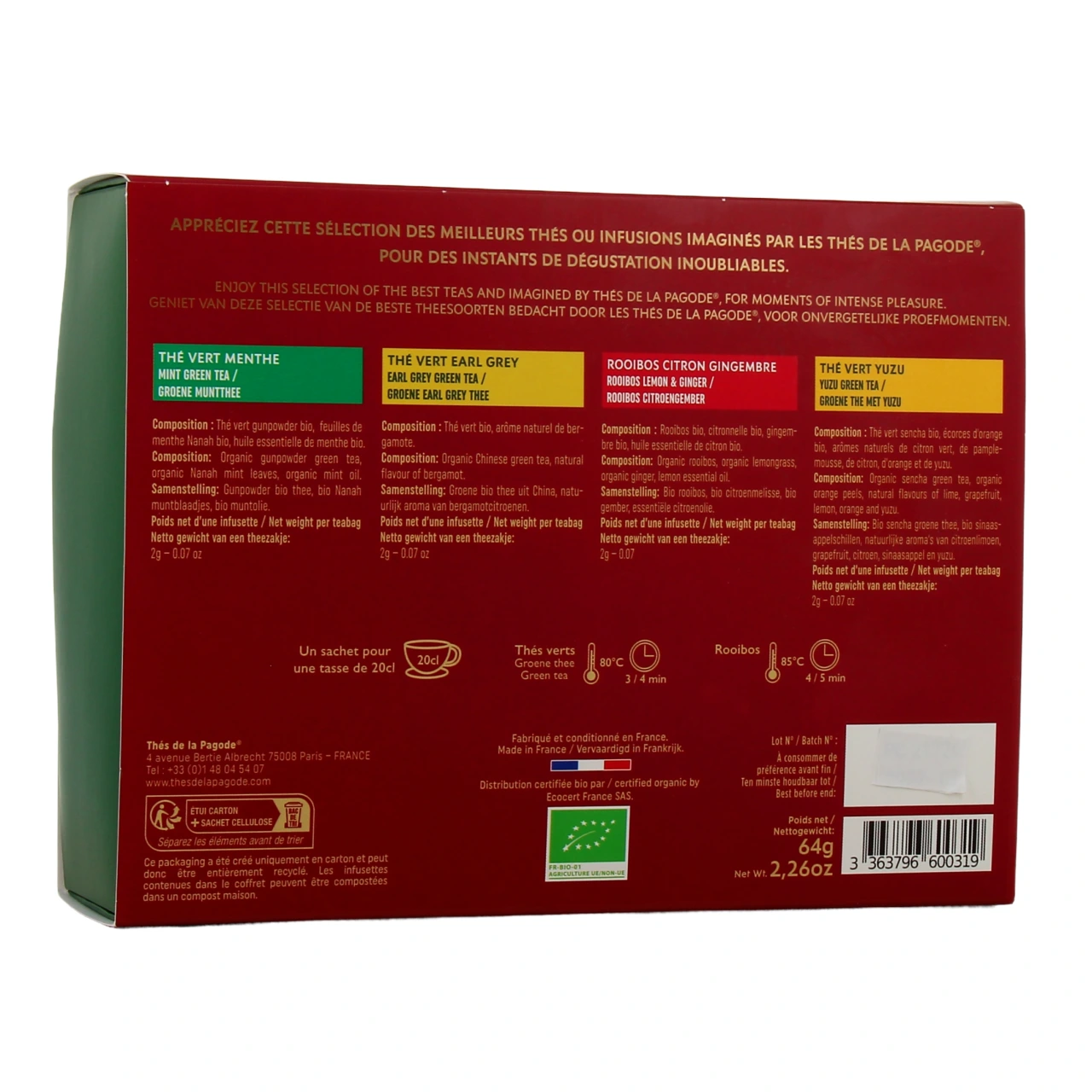 Thés de la Pagode Coffret Divine Corée - Vue 3
