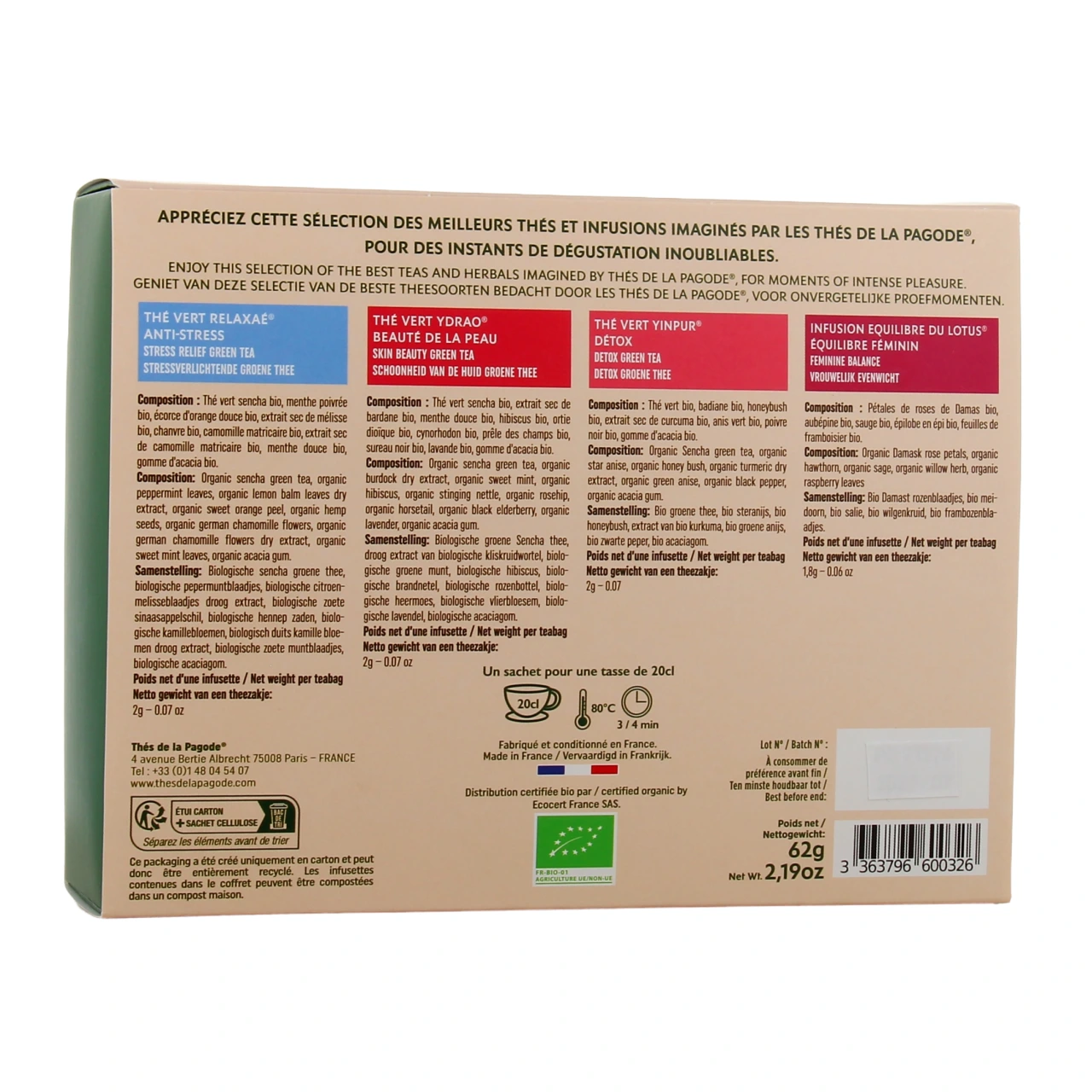 Thés de la Pagode Coffret Divine Corée - Vue 6