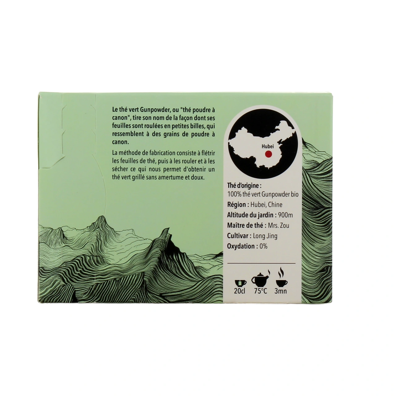 Thés de la Pagode Thé Vert Cru Naturel Bio - Vue 6