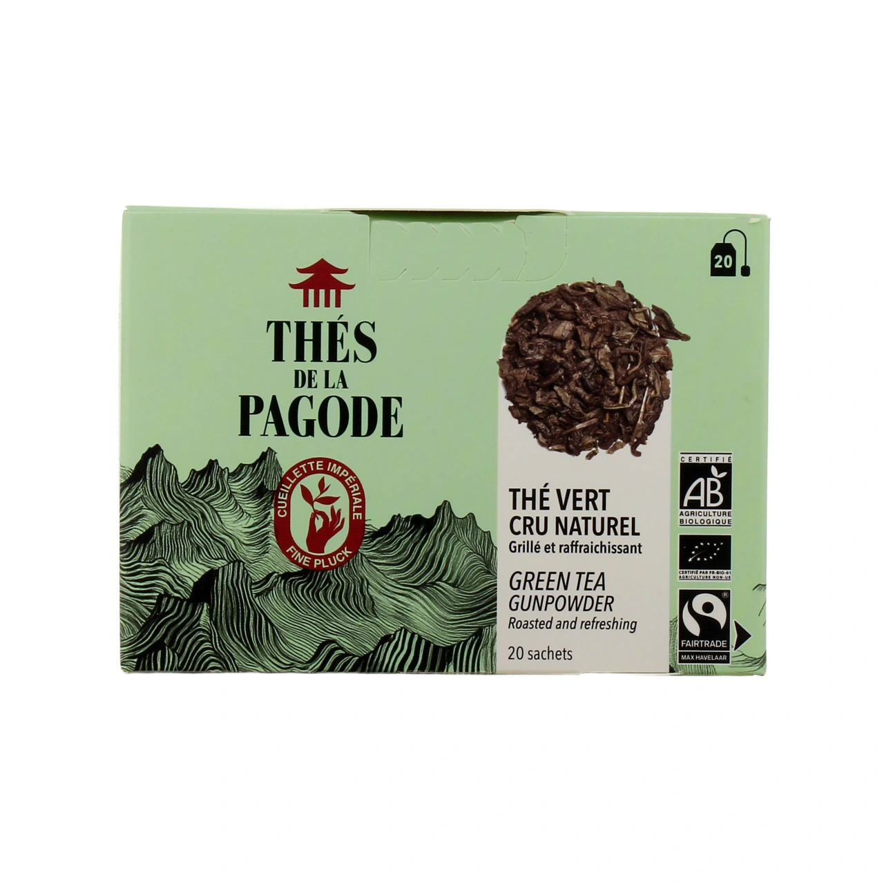 Thés de la Pagode Thé Vert Cru Naturel Bio - Vue 5