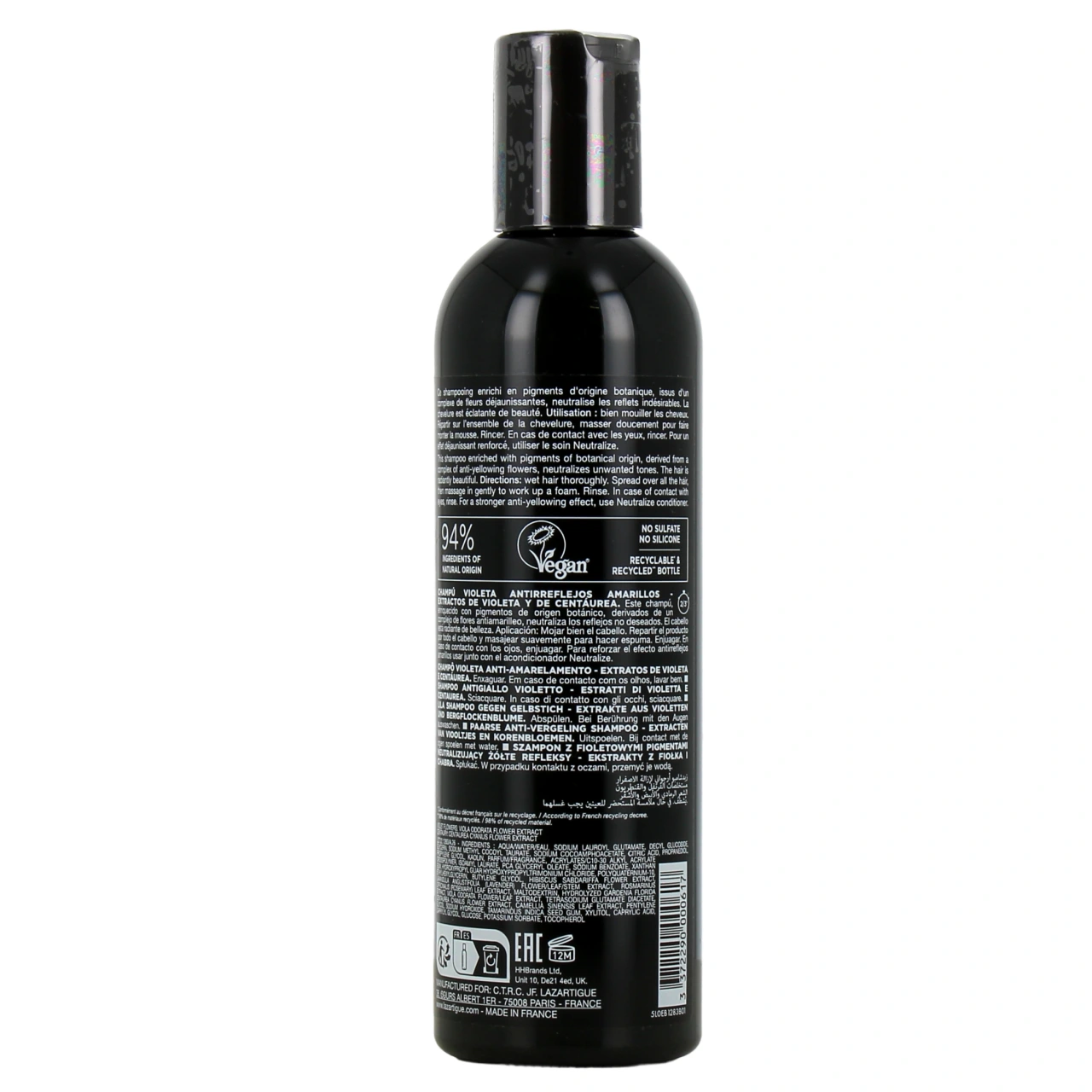Lazartigue Neutralize Shampooing Violet Déjaunissant - Vue 3
