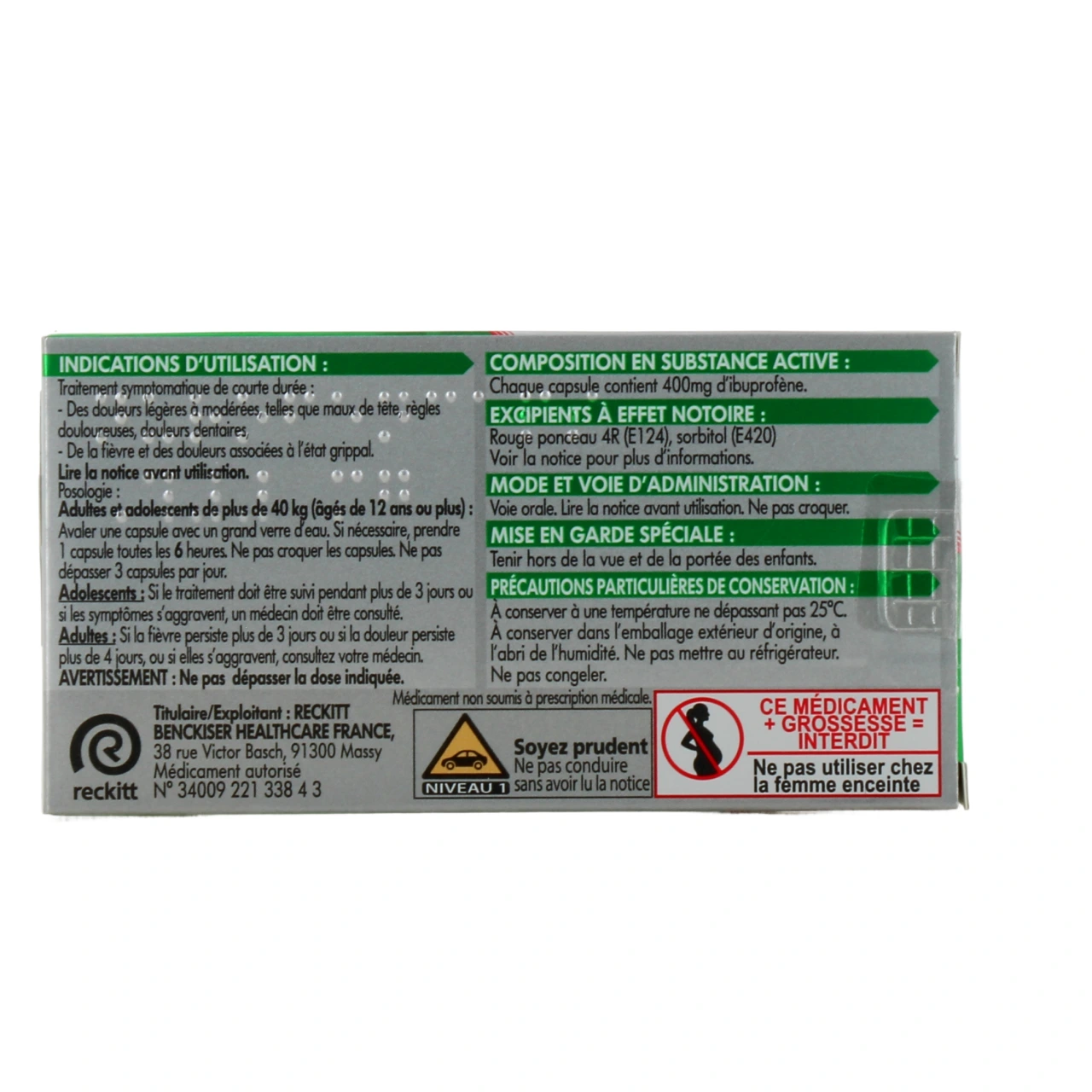 NurofenCaps 400 mg - Vue 3