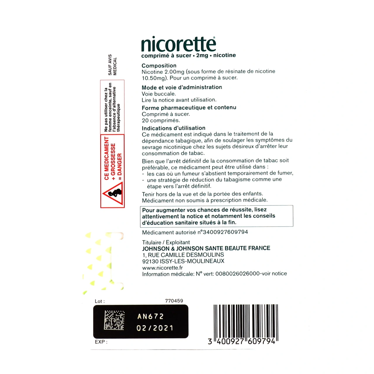 Nicorette 2 mg Comprimés à Sucer - Vue 11