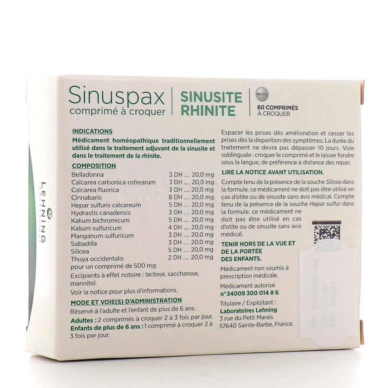 Lehning Sinuspax - Vue 2