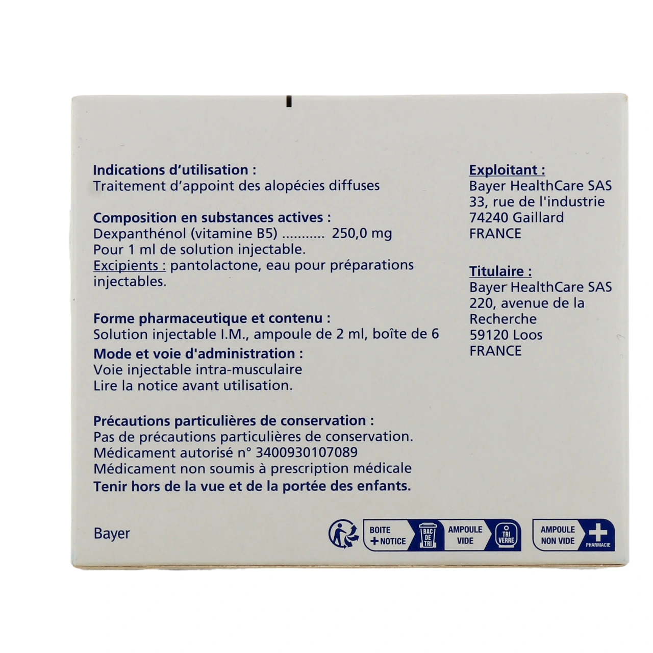 Bepanthene 250 mg/ml - Vue 3