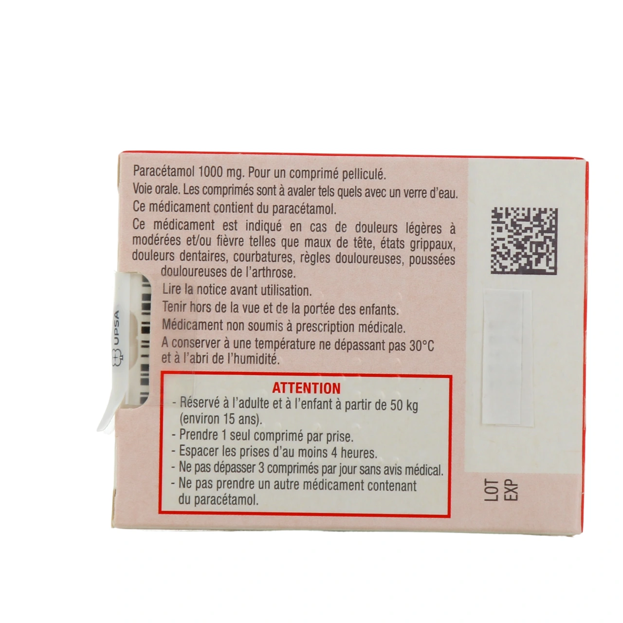 Dafalgan Tabs 1000 mg - Vue 3