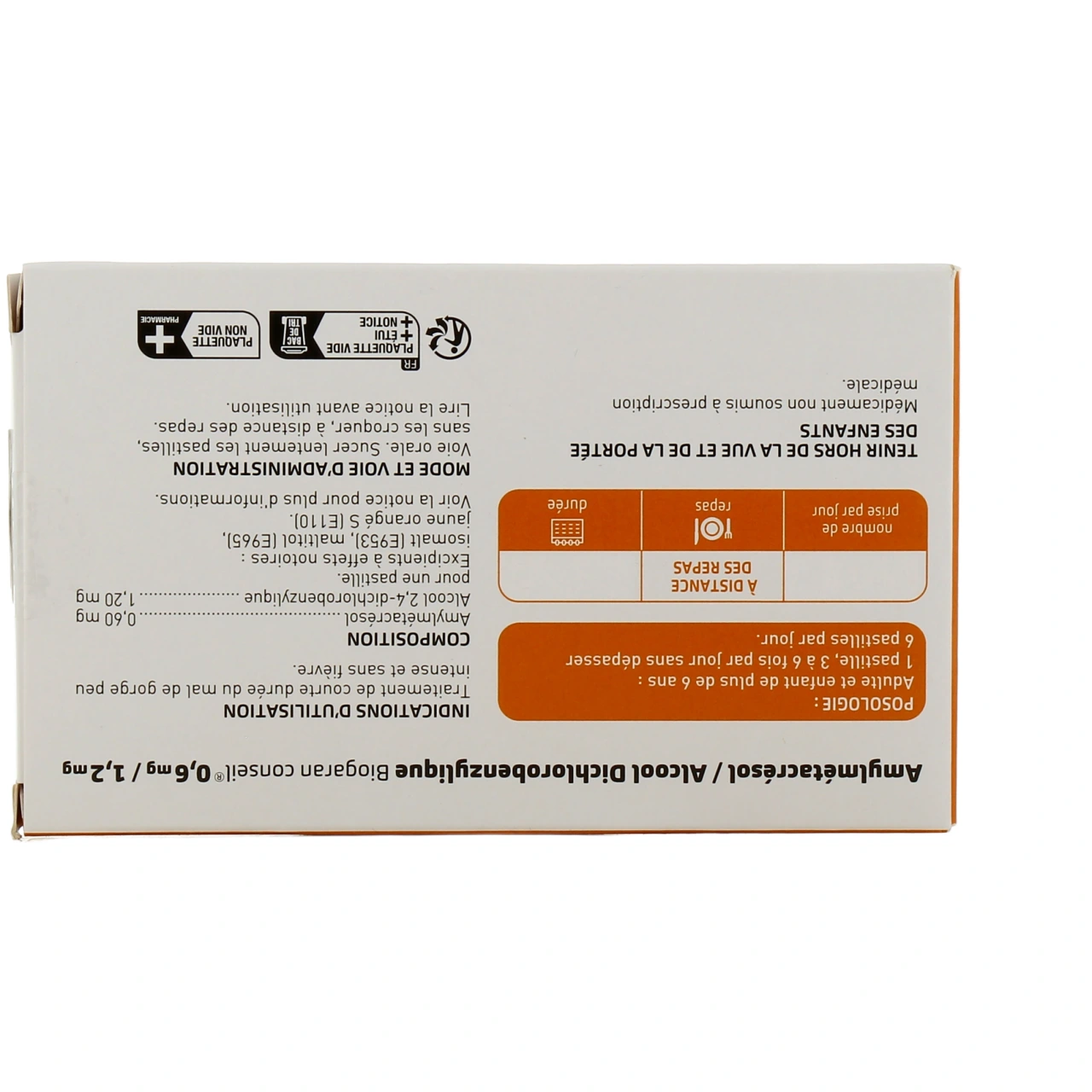 Amylmetacresol / Alcool dichlorobenzylique - Vue 3