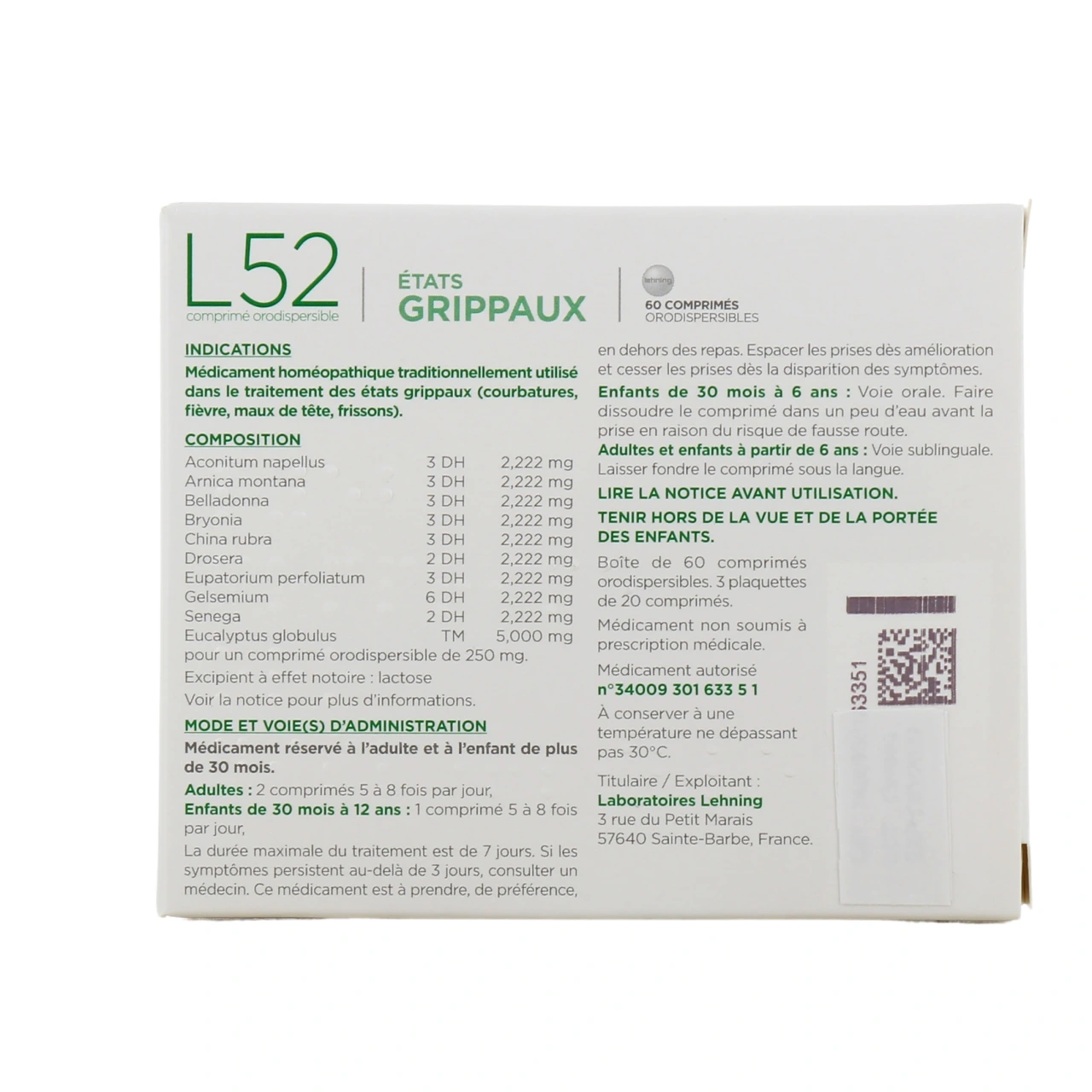 Lehning L52 Etats Grippaux - Vue 3
