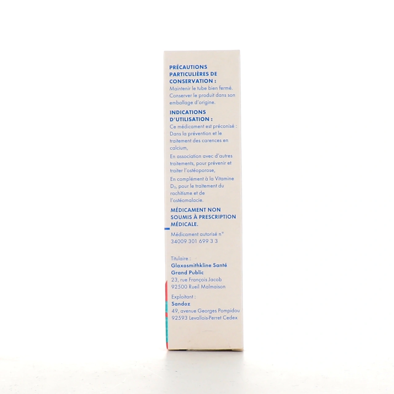 Calcium Sandoz 500 mg - Vue 2