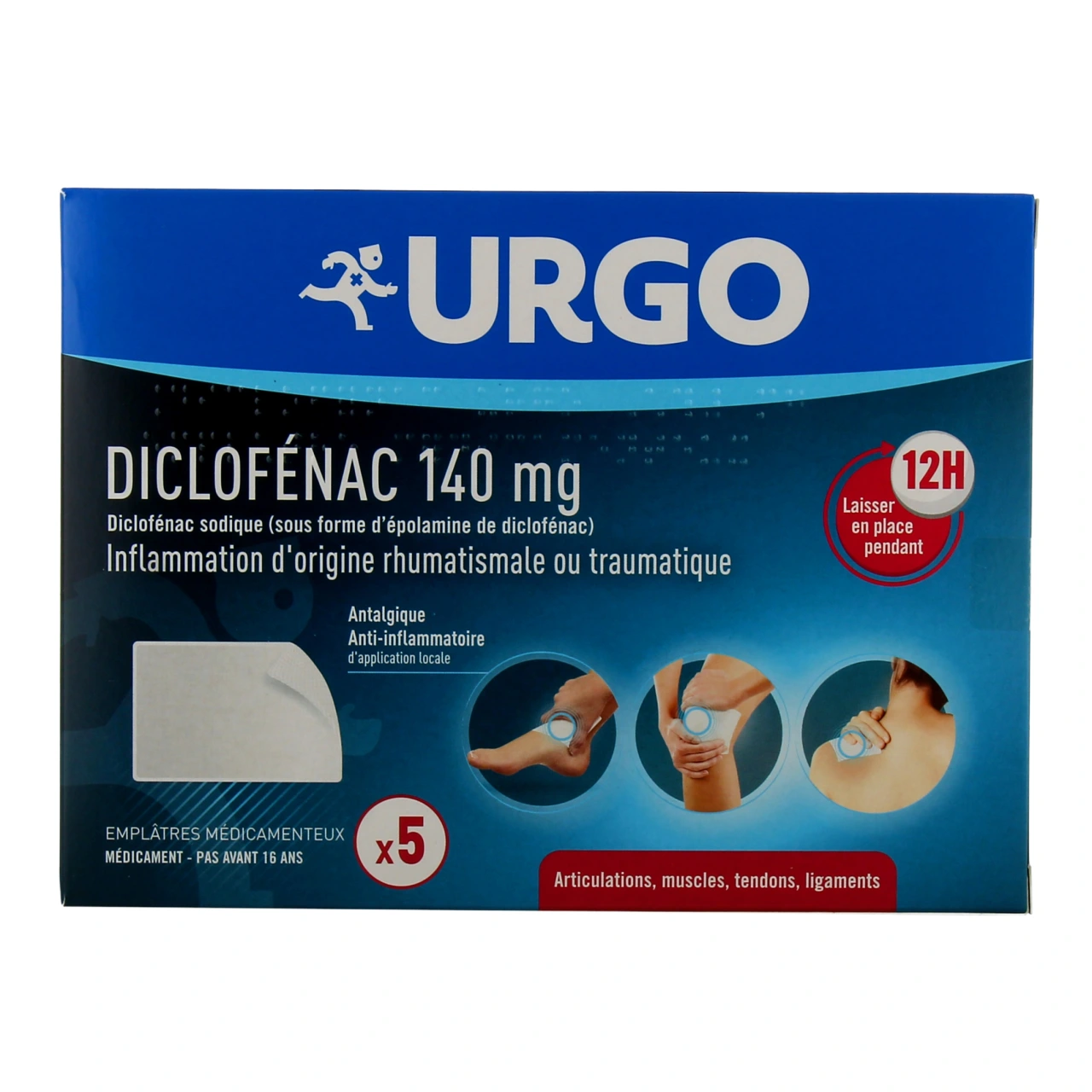 Urgo Diclofenac Emplâtres Médicamenteux 140 mg - Vue 5