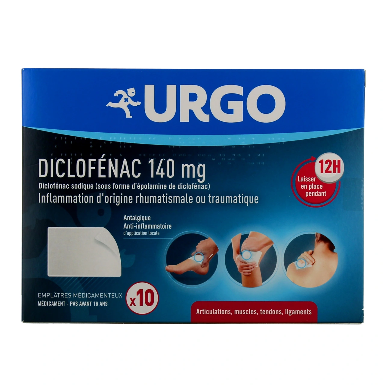 Urgo Diclofenac Emplâtres Médicamenteux 140 mg - Vue 2