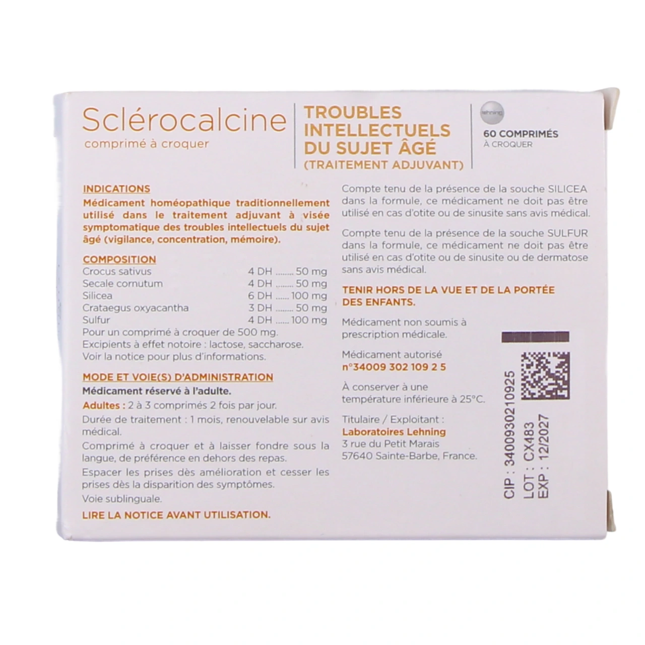 Lehning Sclérocalcine - Vue 3