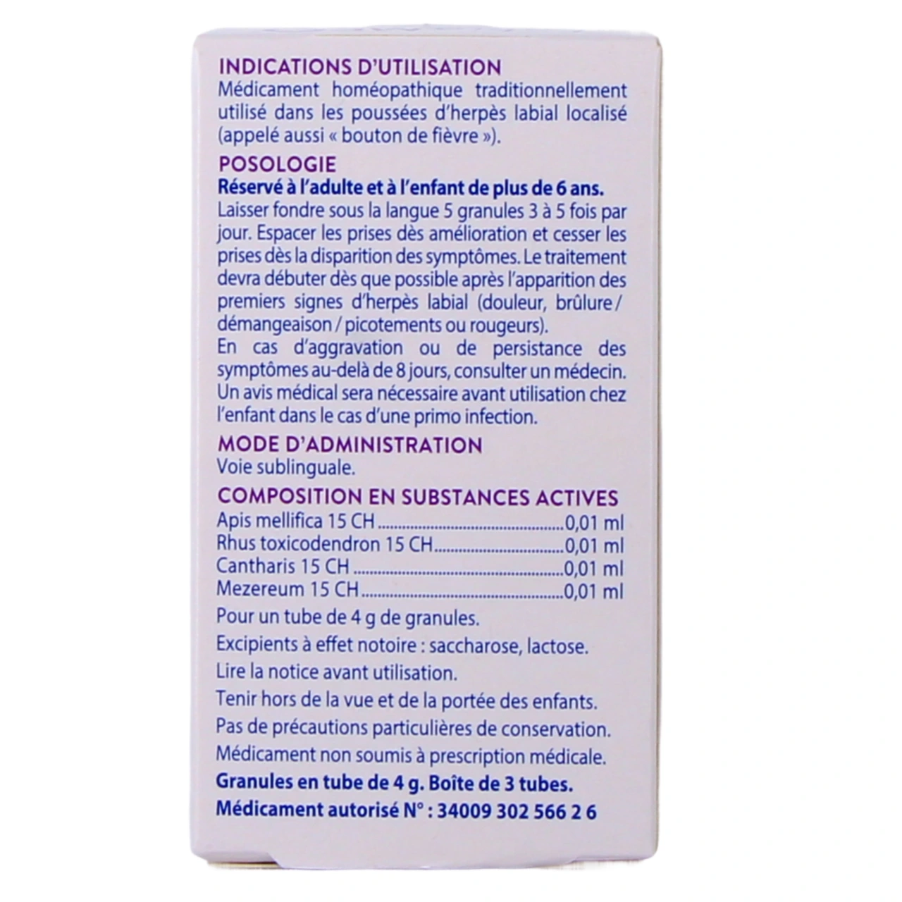 Boiron Labiameo Herpès Labial - Vue 3