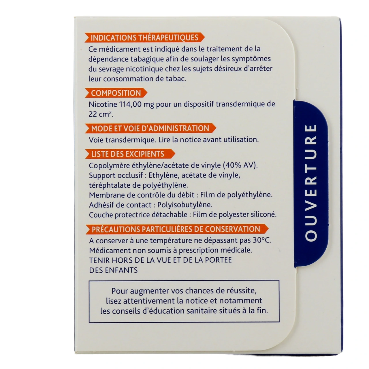 Niquitin patchs 21 mg/24h - Vue 3