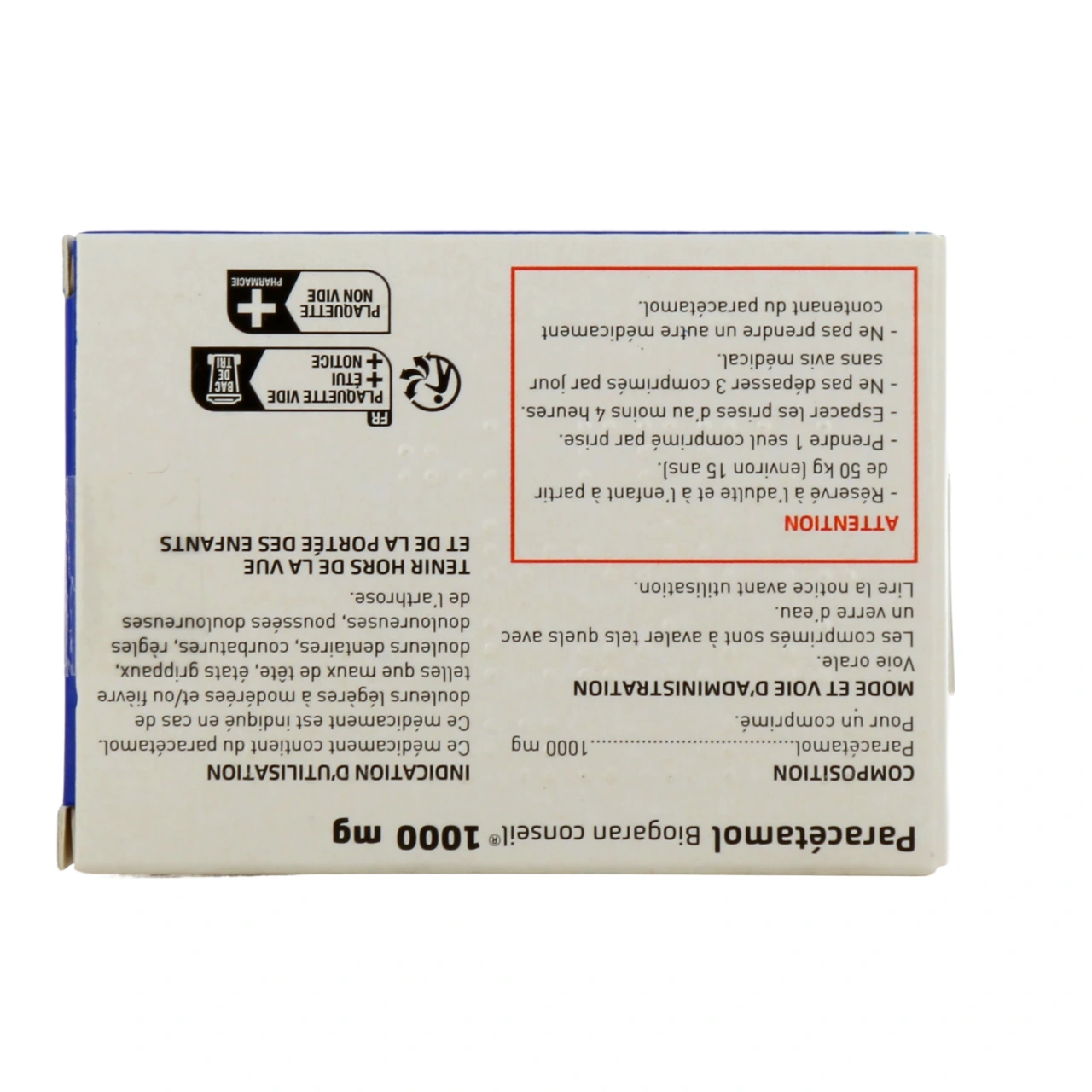 Paracétamol 1g - Vue 6