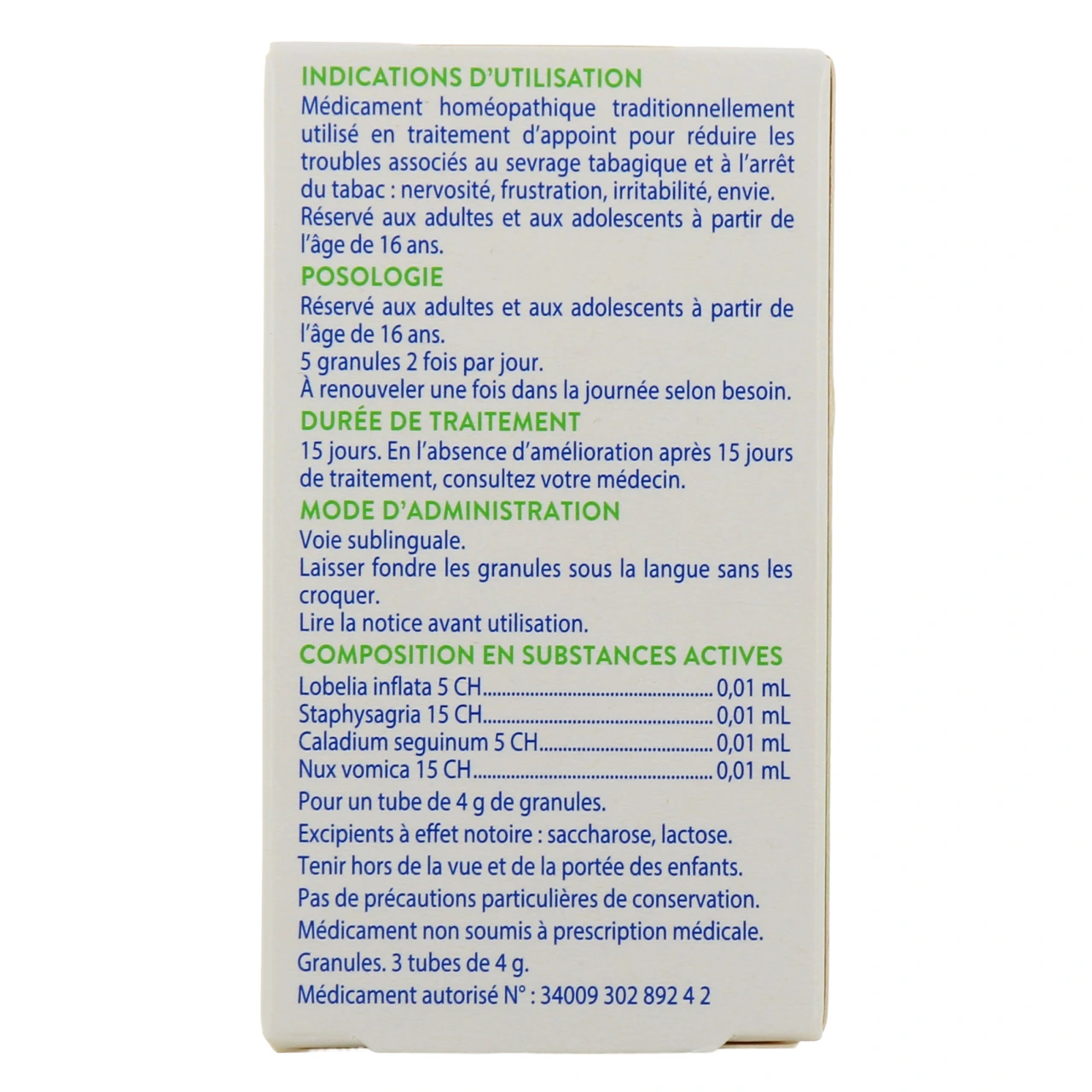 Boiron SevaMEO Sevrage Tabagique Granules - Vue 3