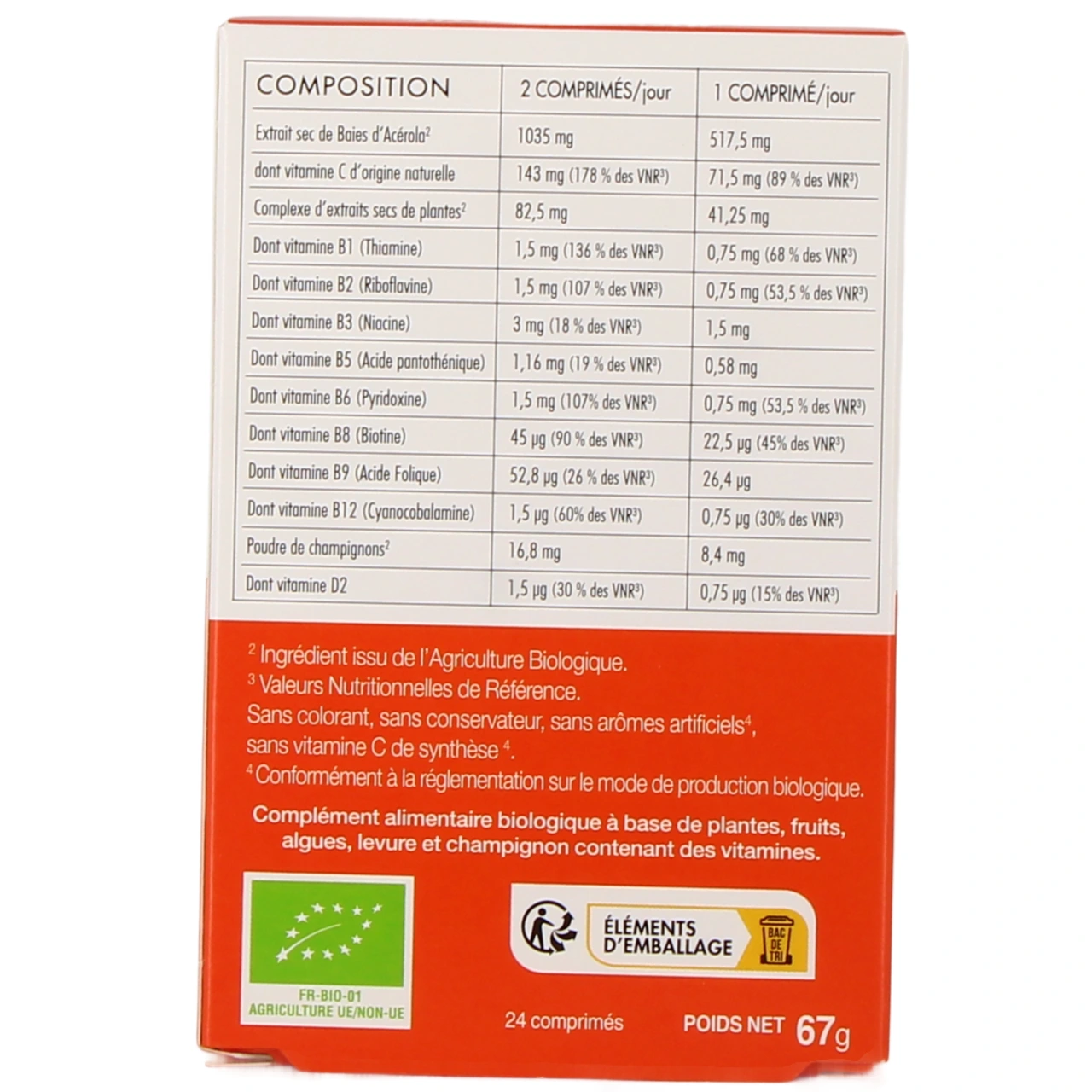 Phyto-Actif Acerola 1000 Bio - Vue 3