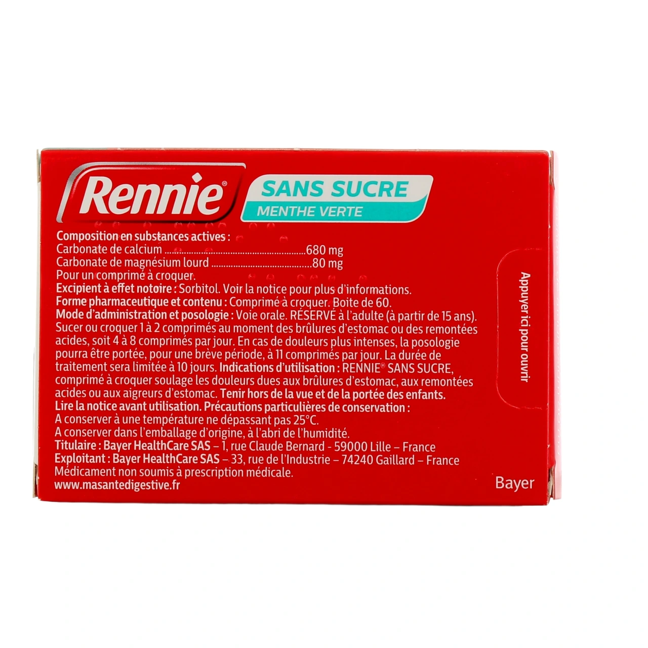 Rennie - Remontées acides et brûlures d'estomac - Vue 5