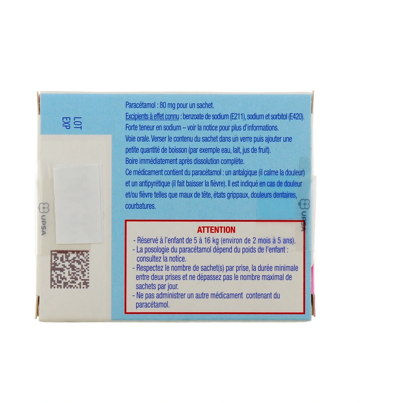 EfferalganMed 80 mg - Vue 3