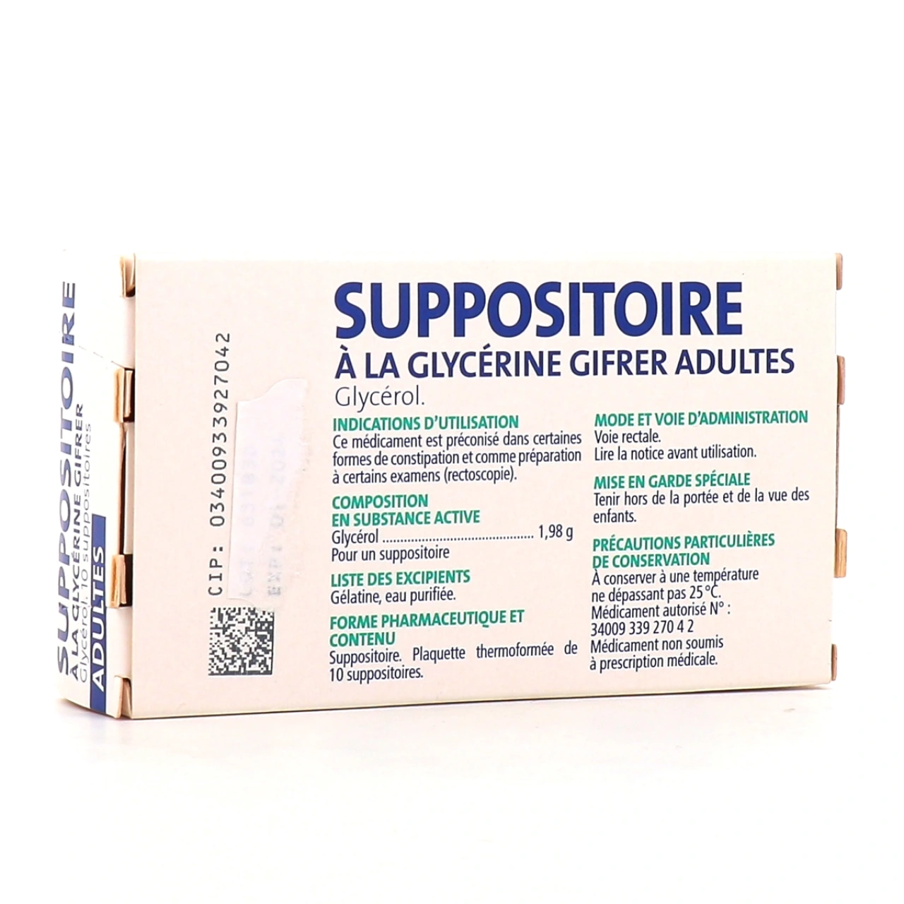 Gifrer Suppositoires à la Glycérine - Vue 2