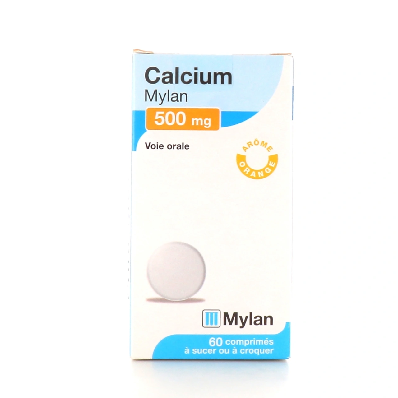 Calcium 500 mg Mylan Comprimés à sucer ou à croquer - Mylan
