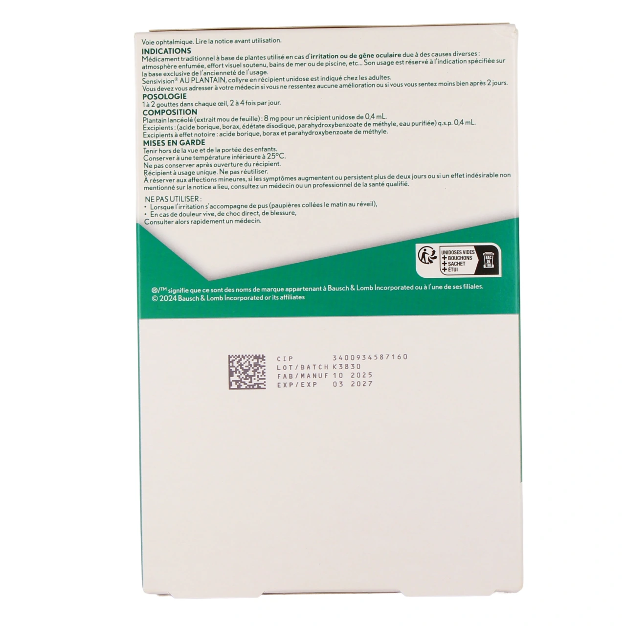 Sensivision Collyre Anti-Irritation - Vue 3