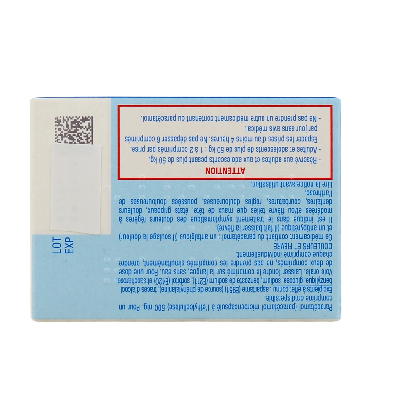 Efferalgan 500mg - Vue 6
