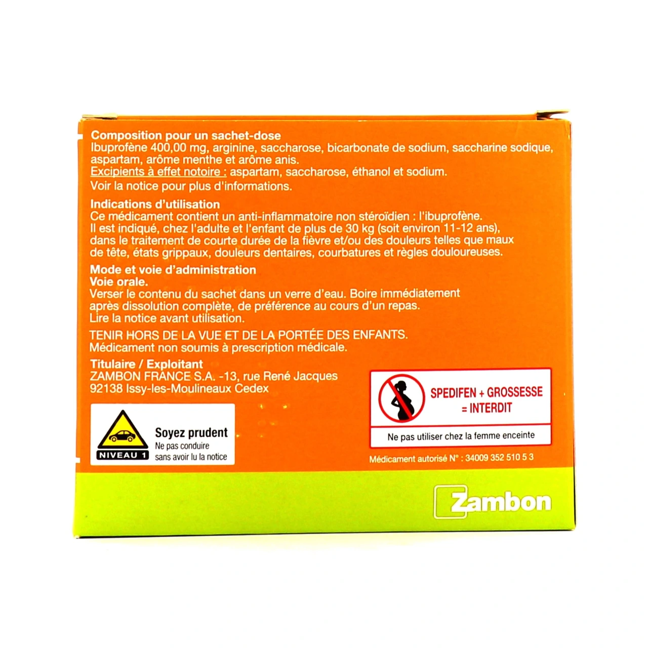 Spedifen 400mg - Vue 5
