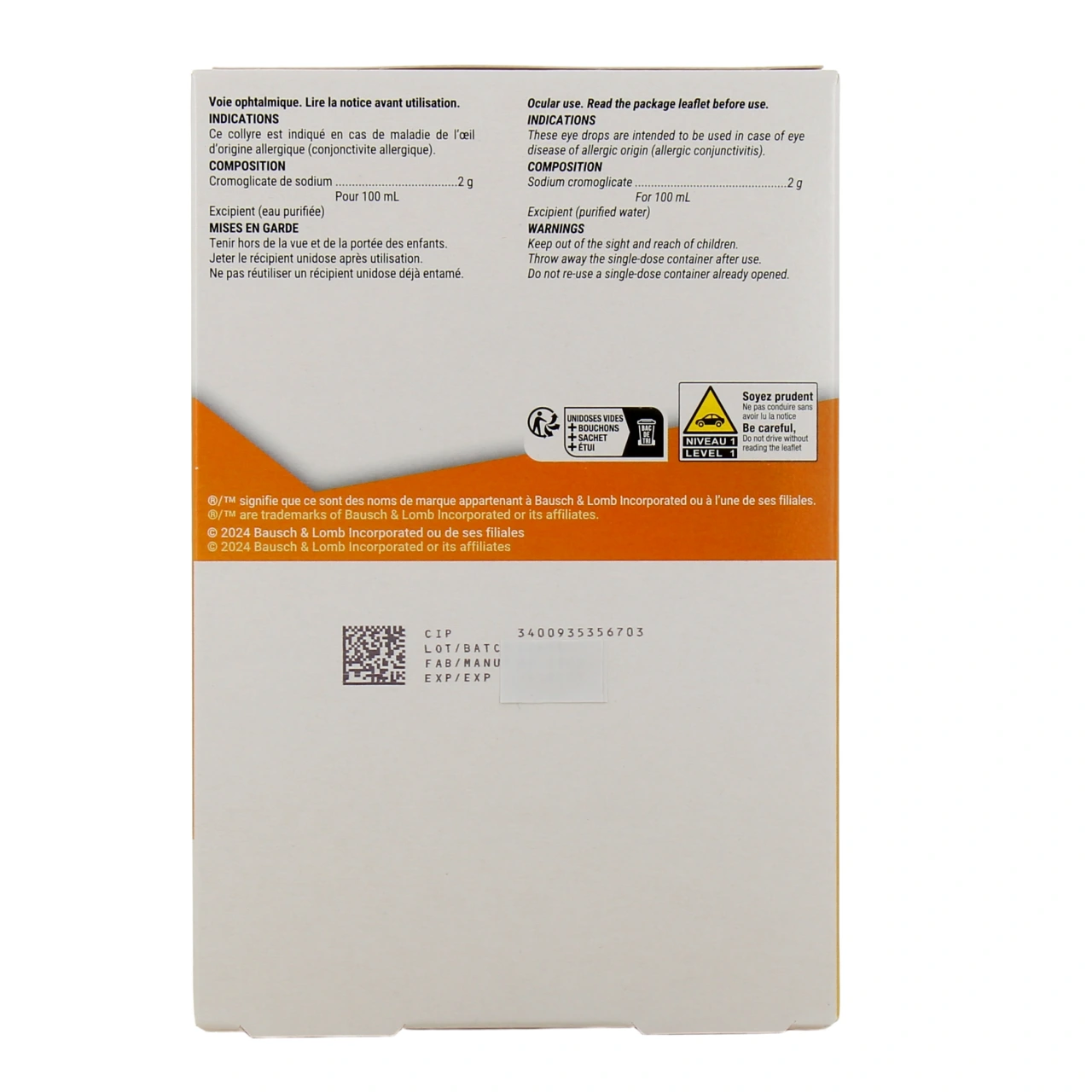 Ophtacalm 2% Collyre Anti-allergique - Vue 3