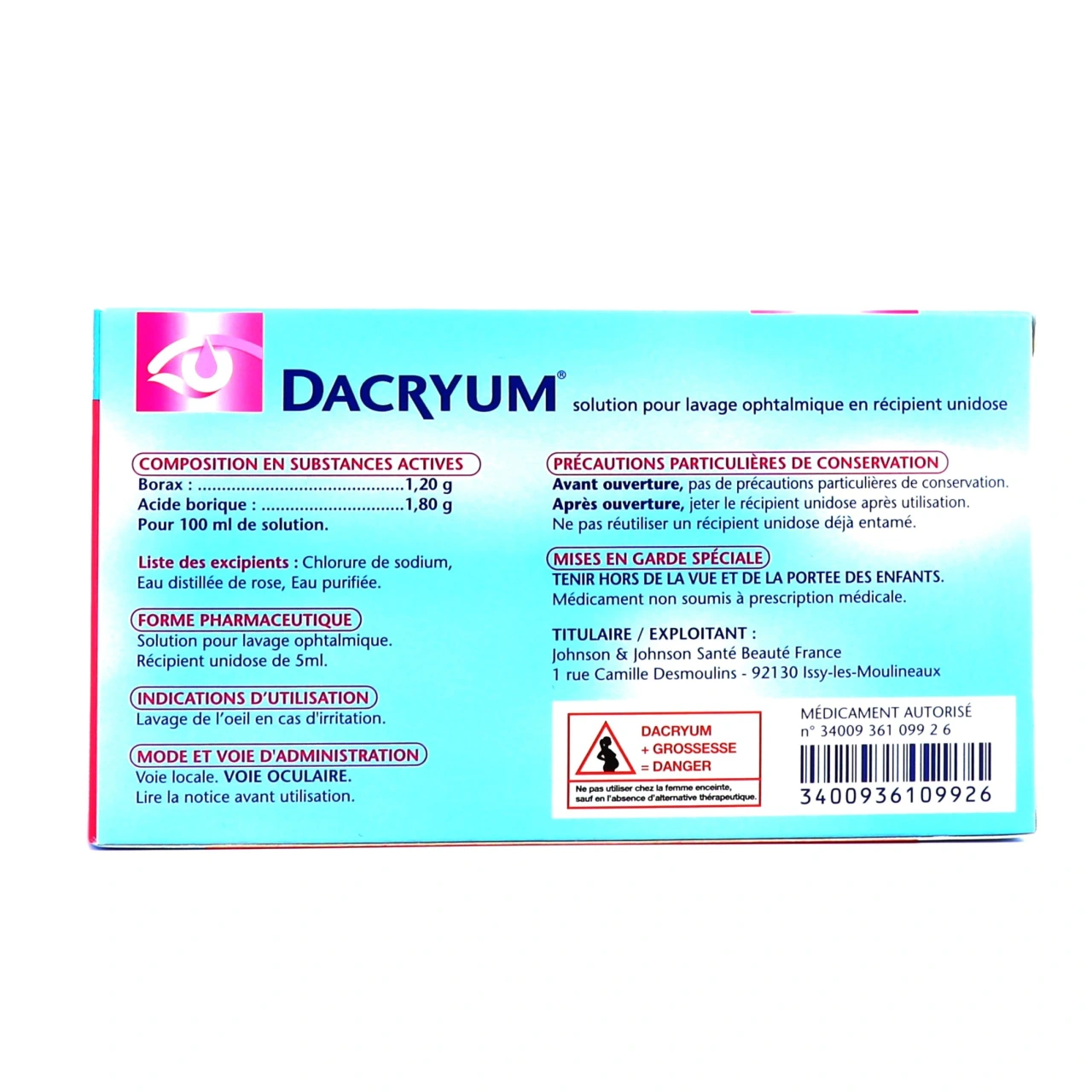 Dacryum Solution pour Lavage Ophtalmique - Vue 5