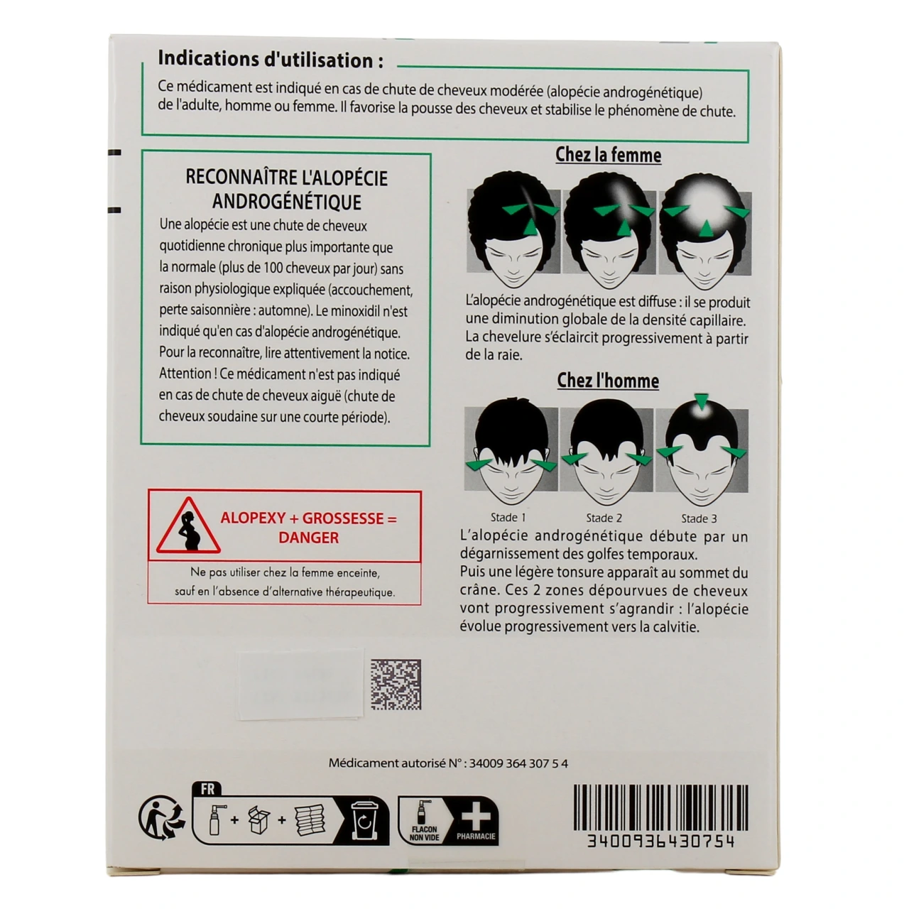 Minoxidil 2% 3x60 ml - Vue 8