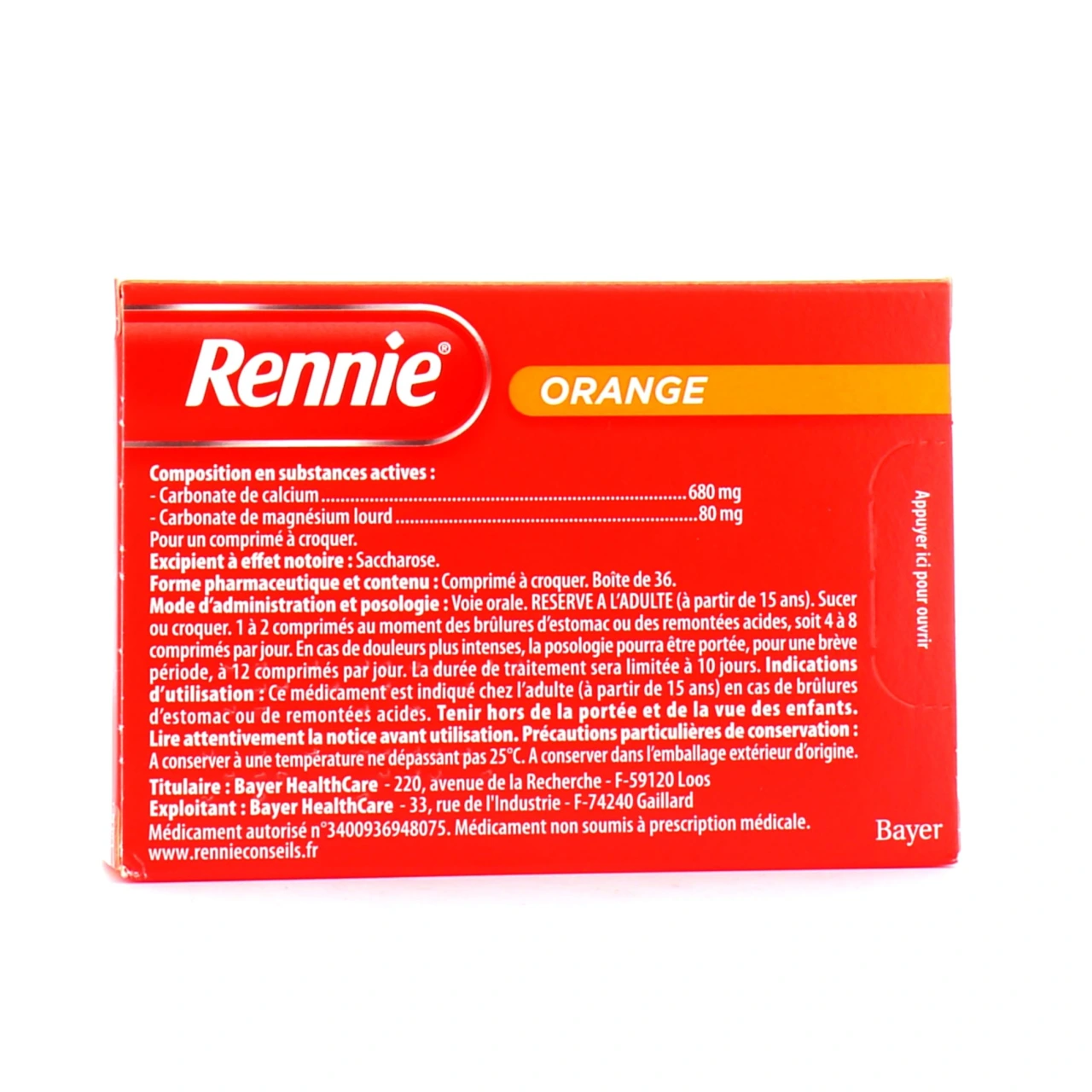Rennie - Remontées acides et brûlures d'estomac - Vue 10