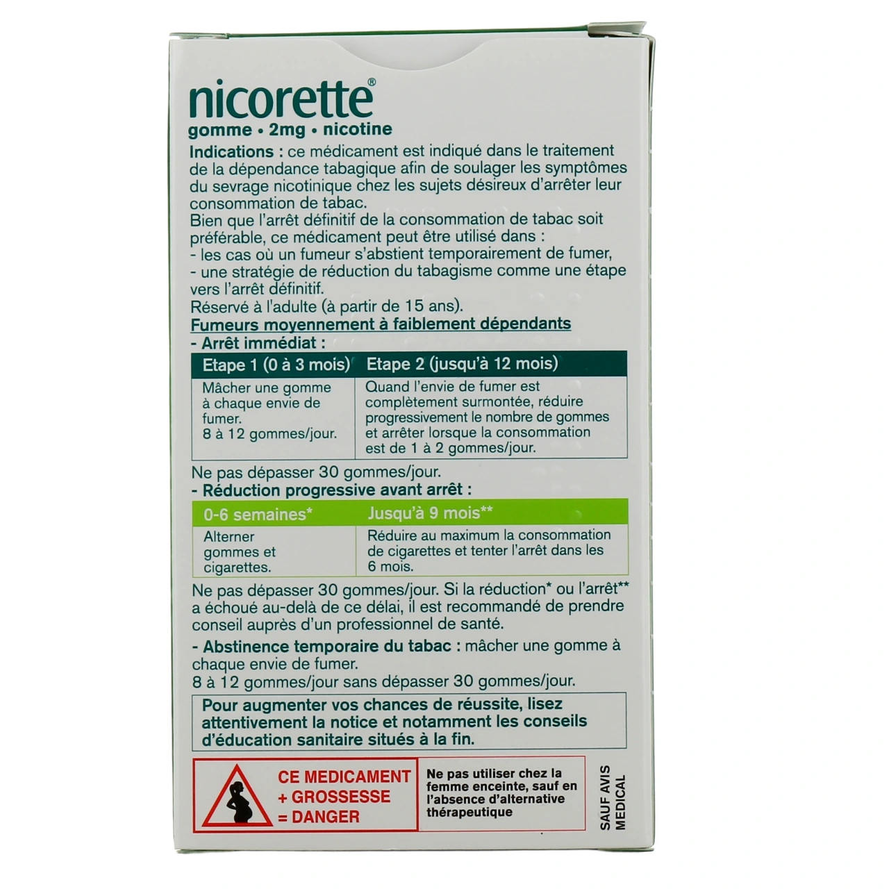 Nicorette gommes 2 mg sans sucre - Vue 11