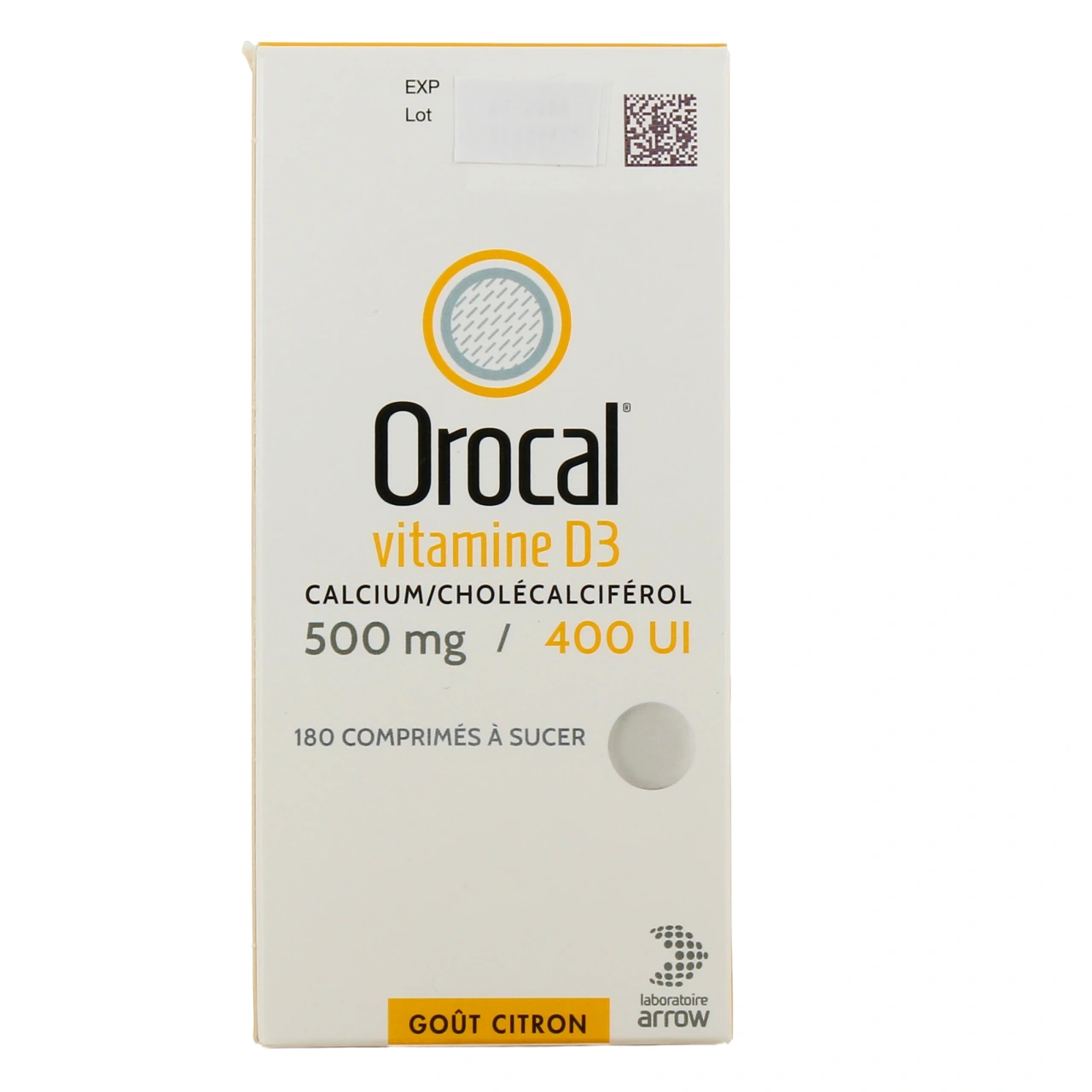 Orocal vitamine D3 500mg / 400UI comprimés à sucer - Vue 4