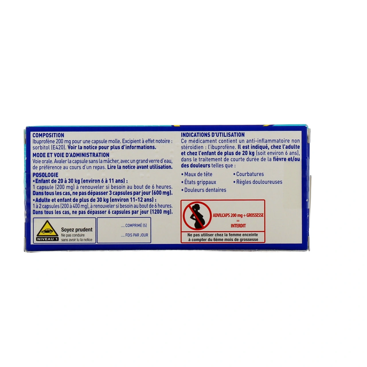 AdvilCaps Ibuprofène - Vue 3