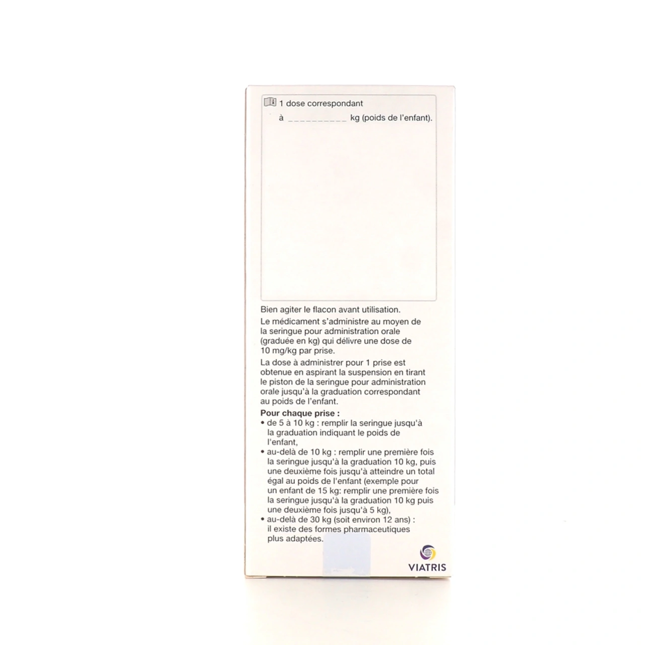 Viatris Ibuprofène 20mg/ml suspension buvable - Vue 2