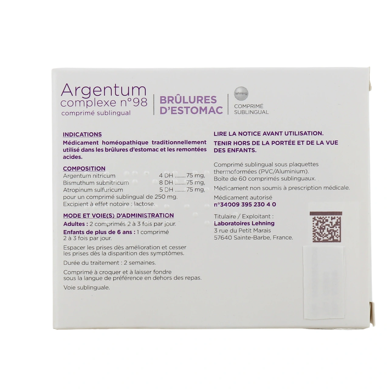 Lehning Argentum Complexe n°98 - Vue 6
