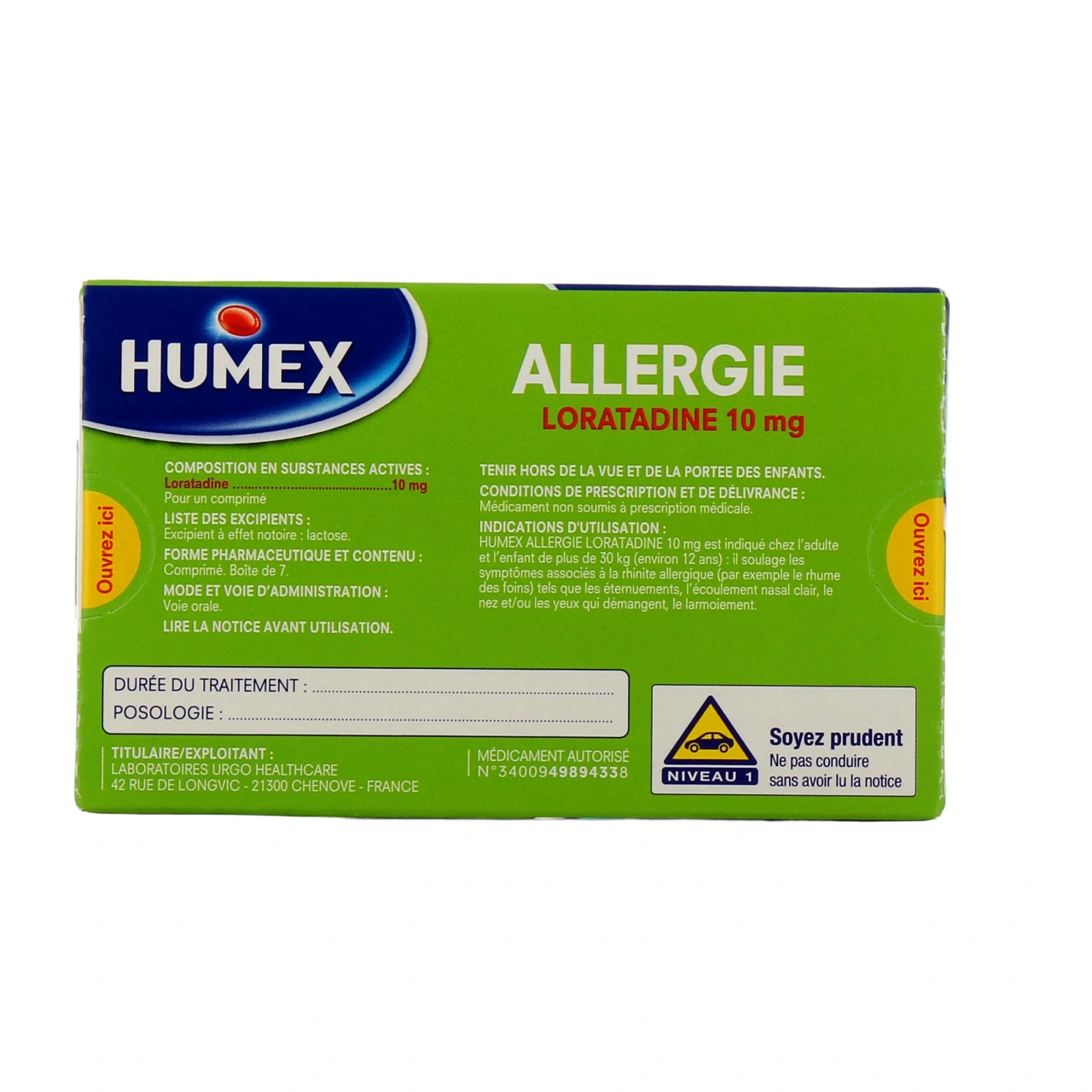 Humex Allergie Loratadine - Vue 3