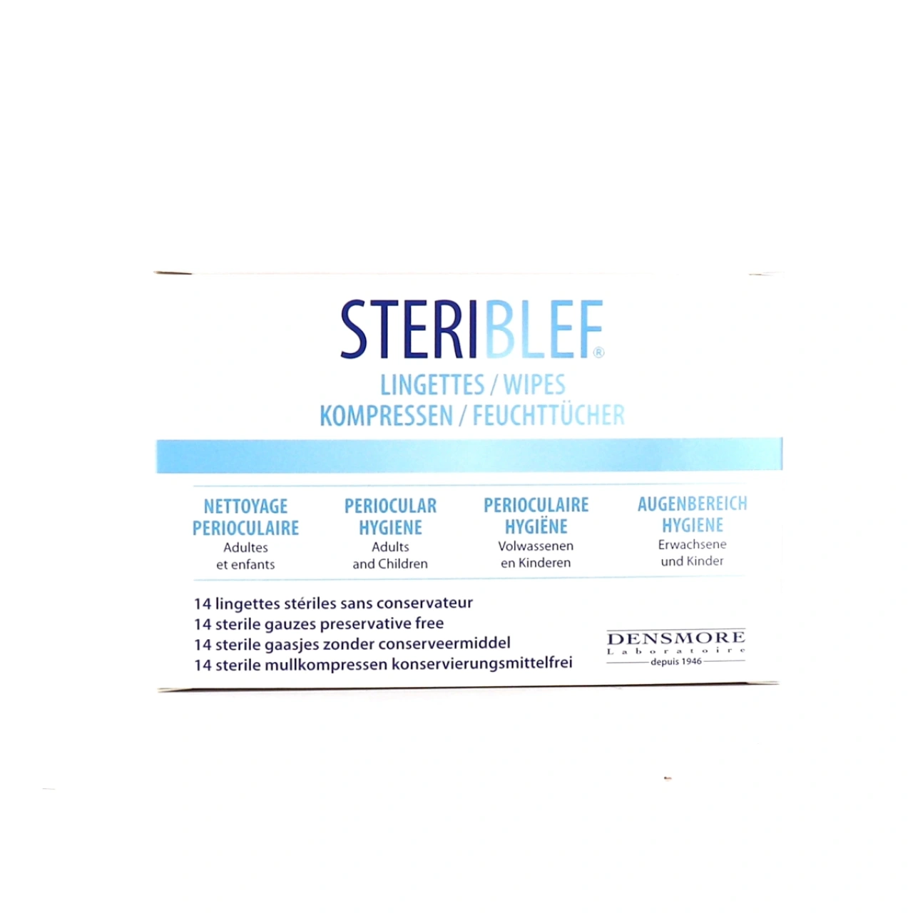 Steriblef Lingettes Stériles Hygiène Oculaire - Densmore