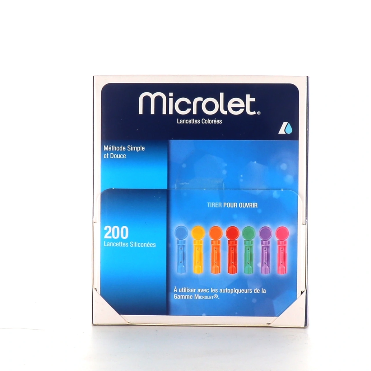 Ascensia Lancettes Colorées pour Autopiqueur Microlet - Ascensia