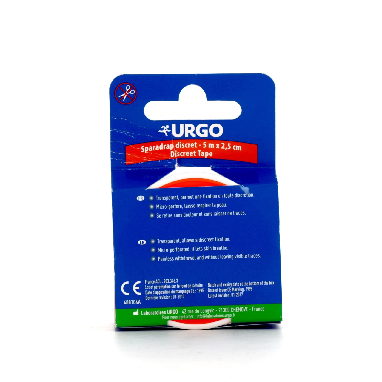 Urgo UrgoPlastic Sparadrap Discret Transparent - Vue 2