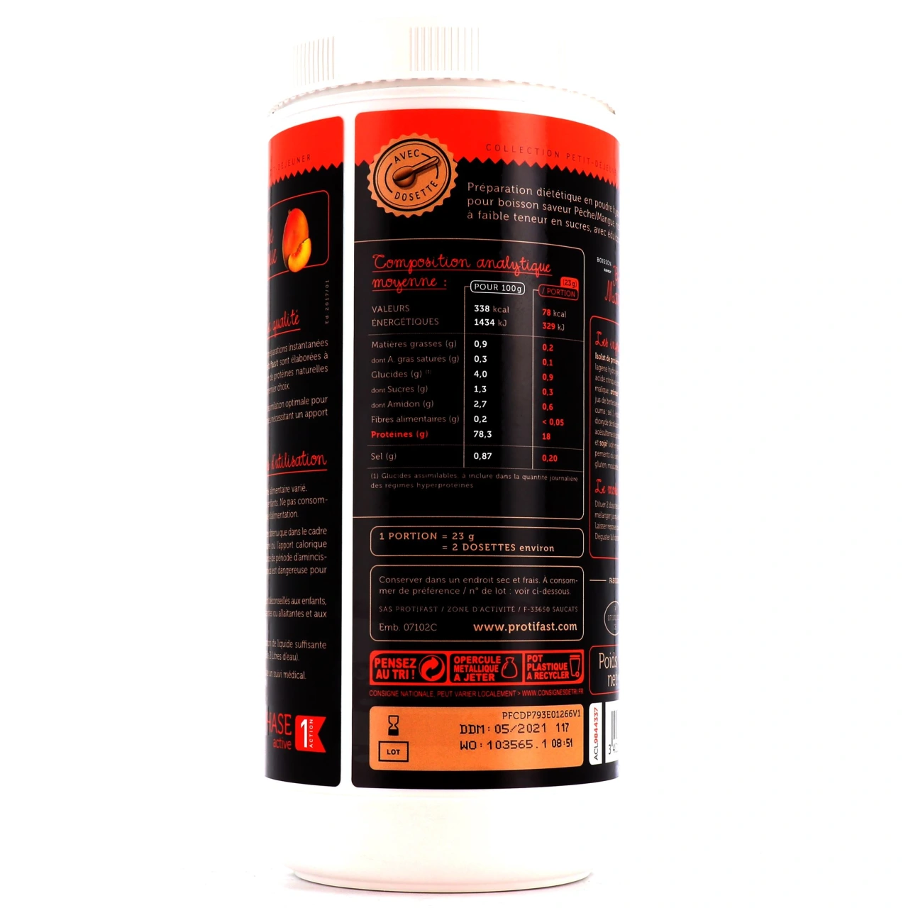 Protifast Boisson Saveur Pêche Mangue - Vue 5