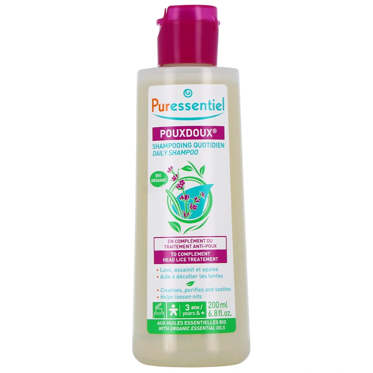 Pouxdoux Shampooing Quotidien Bio - Puressentiel