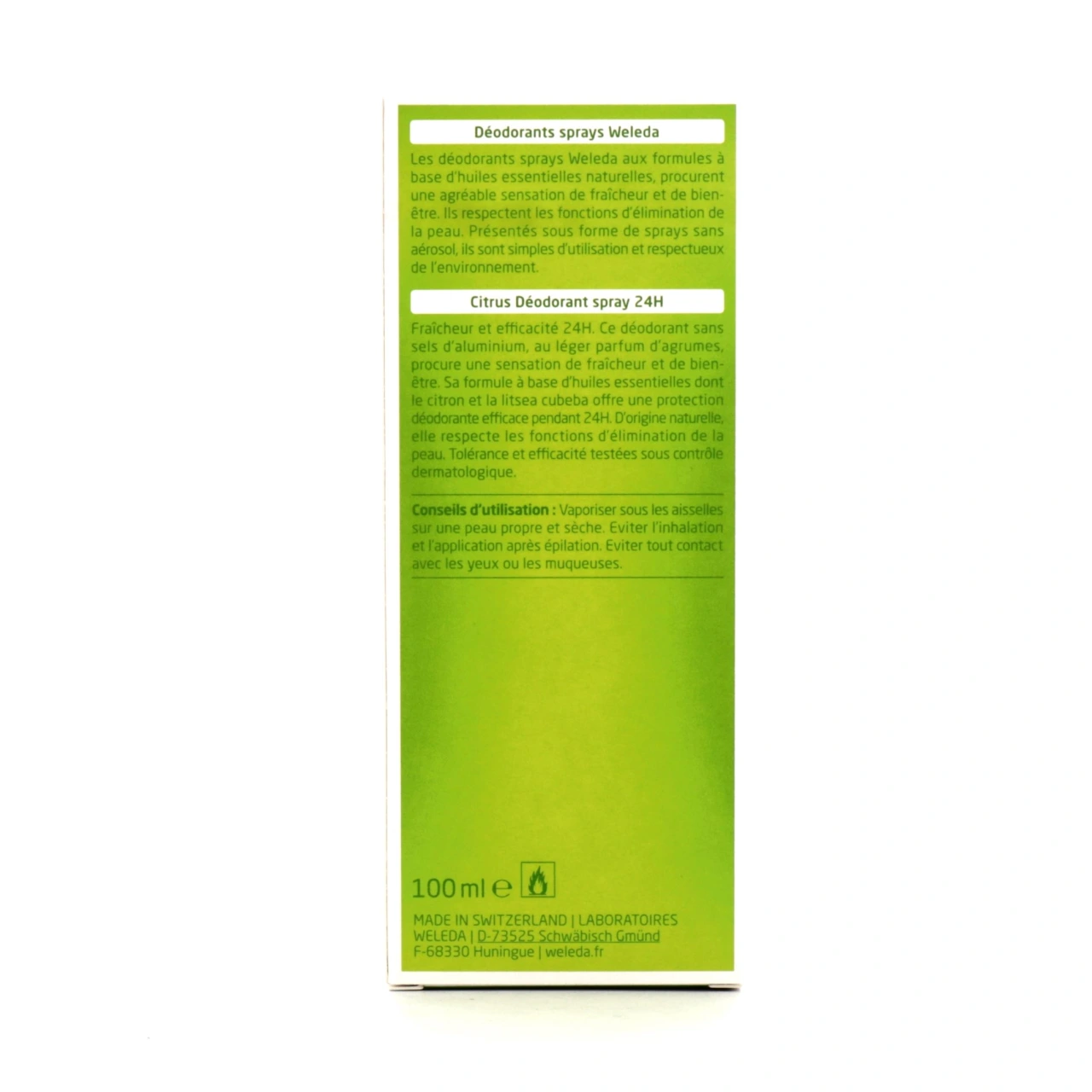 Weleda Déodorant Spray 24h Citrus - Vue 12
