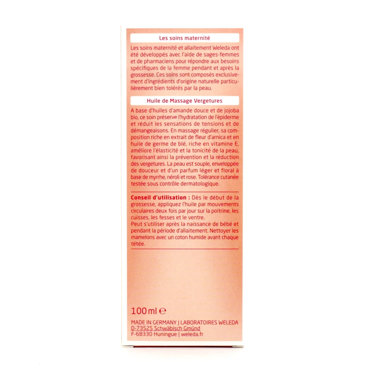 Weleda Maternité Huile de Massage Vergetures Bio - Vue 2