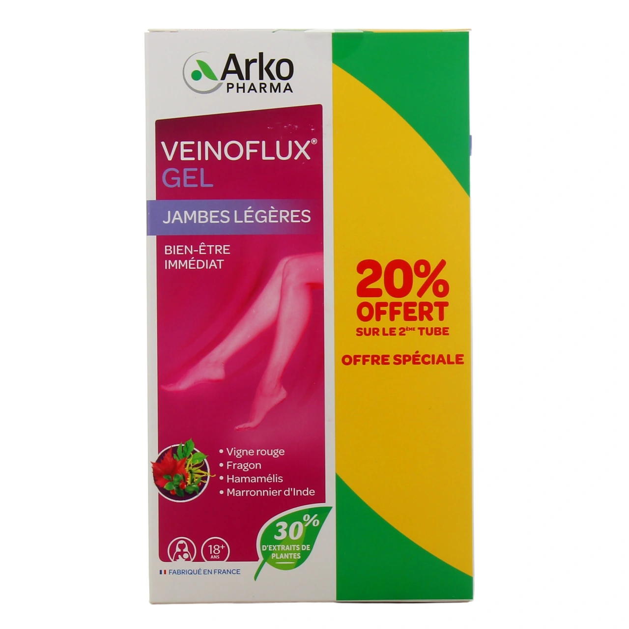 Veinoflux Gel Jambes Légères Bien-Être Immédiat - Vue 2