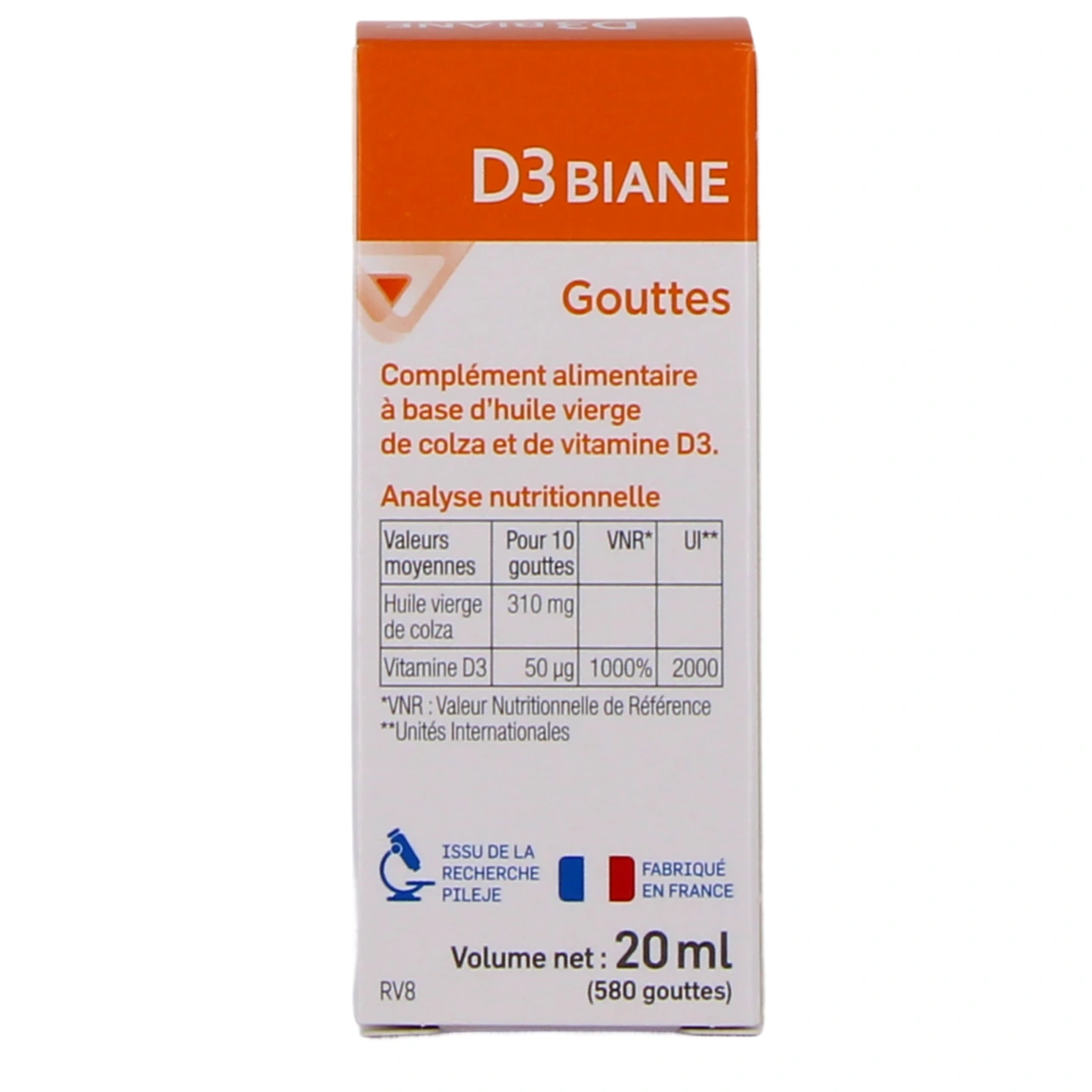 Pileje D3 Biane Gouttes - Vue 3