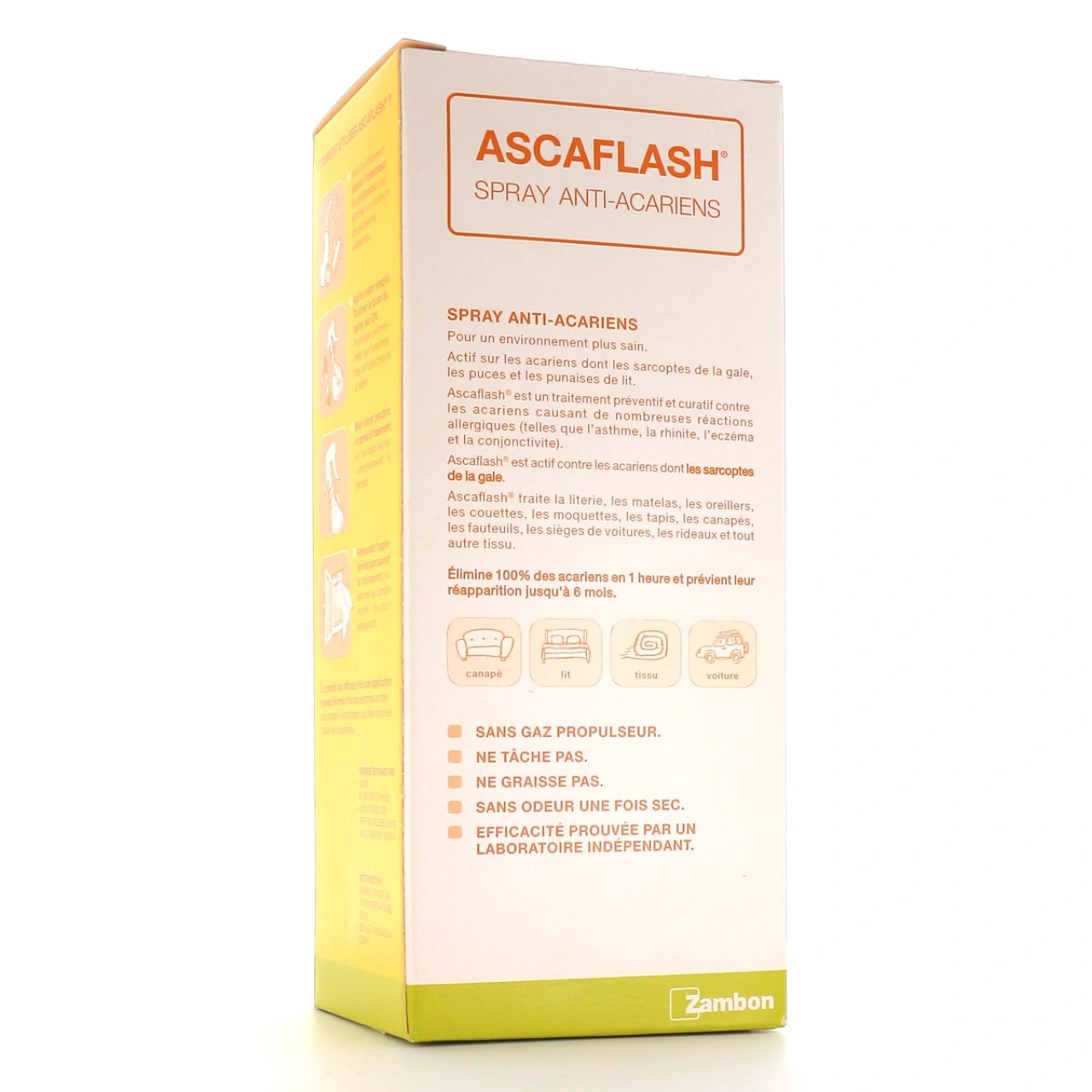Zambon Ascaflash Spray Anti-Acariens - Vue 2