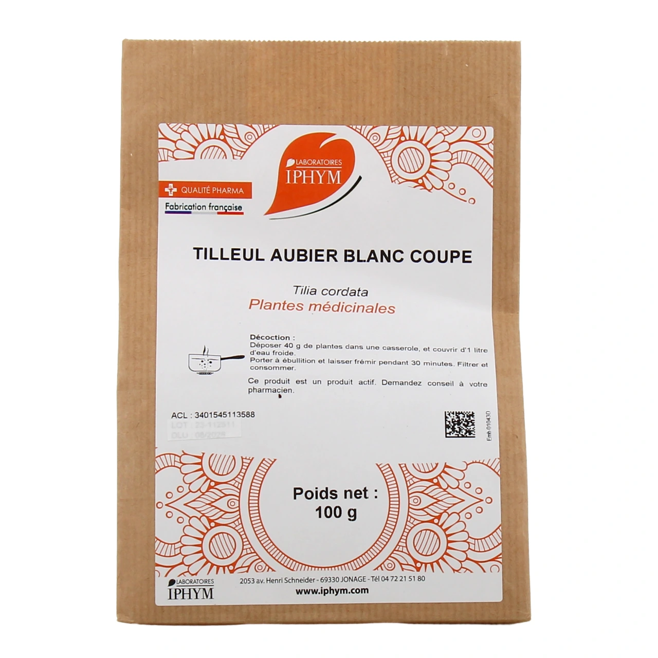 Iphym Tilleul Aubier Blanc Coupé - Vue 2